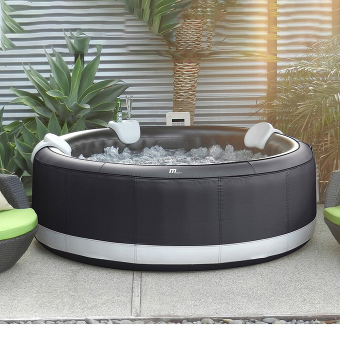 4 bañeras inflables 0 del masaje de Protable de la tina caliente de Whirlpool de la ronda al aire libre de la persona