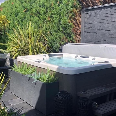 Tina caliente al aire libre del masaje de los asientos del jardín 5 de la bañera automática de lujo del balneario