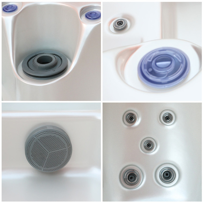 Bañera de la tina del masaje del sistema de control del balboa del mármol de Whirlpool de la tina caliente de las personas de E-152S SAA 5