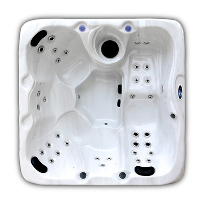 E-160S Dubai Hidro Masaje Spa bañeras Jacuzzi Baño caliente de mármol blanco