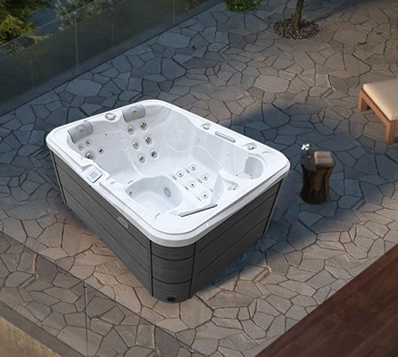 1 Lounge 2 asientos Spa al aire libre Blanco bañera de hidromasaje bañeras de spa jacuzzis