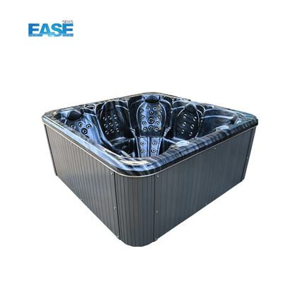 Baño caliente de masaje al aire libre Blanco Spa 124Pcs Total Jets 1 Sillón reclinable