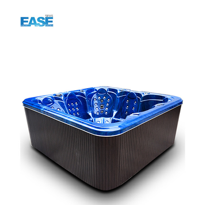 Baño caliente de masaje al aire libre Blanco Spa 124Pcs Total Jets 1 Sillón reclinable