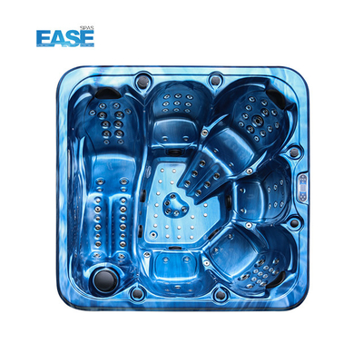 Baño caliente de masaje al aire libre Blanco Spa 124Pcs Total Jets 1 Sillón reclinable