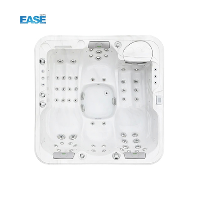 2 salón 2 asientos bañera de masaje con concha acrílica en mármol blanco y capacidad de spa