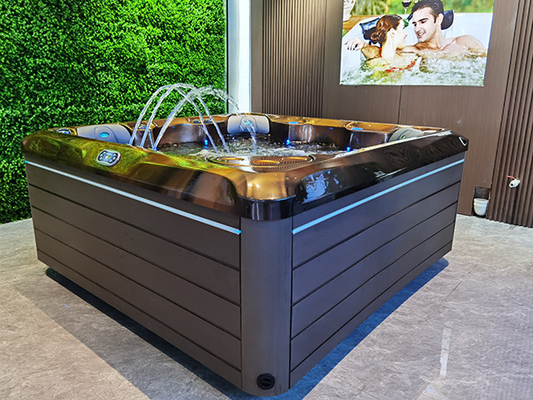5 Personas Luxo Durable bañera de hidromasaje en el aire libre Baño de hidromasaje con potentes chorros