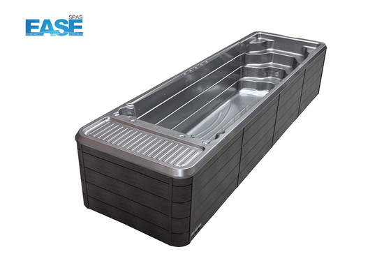 Spa de hidroterapia piscina jardín exterior acrílico spa de natación sin fin a la venta