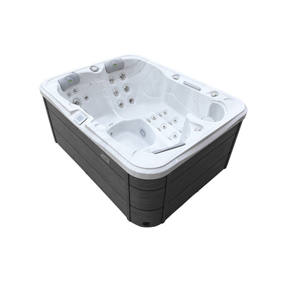 Hidroterapia con acrílico Baño caliente de masaje con hidromasaje para 4 personas para relajación al aire libre