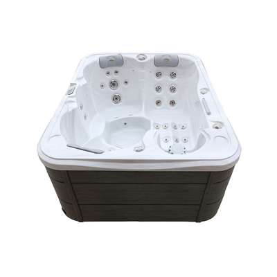 Hidroterapia con acrílico Baño caliente de masaje con hidromasaje para 4 personas para relajación al aire libre