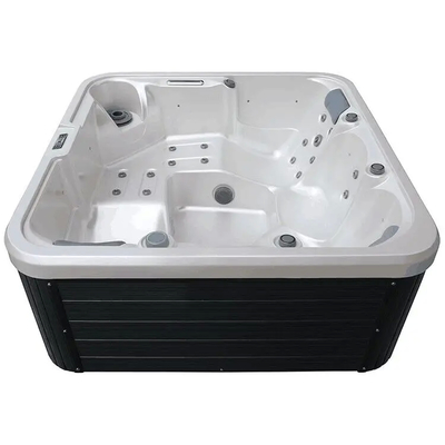 Relajarse y disfrutar de la bañera de hidromasaje rectangular con generador de ozono 1pc 1pc filtro 1pc luz bajo el agua para la familia