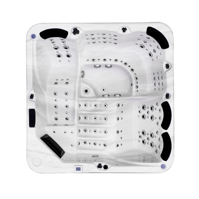 Hidroterapia al aire libre Spa Piscina Aviones de aire Masaje Jacuzzi con luz LED