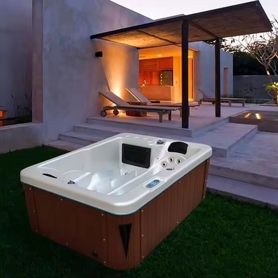 bañeras de jardín con 2 salones para la familia masajes al aire libre piscinas de spa bañeras independientes con luces led