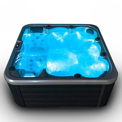 Spa de bañera de hidromasaje acrílica al aire libre Spa al aire libre con jacuzzi personalizado Spa de masaje para 6 personas bañera de hidromasaje con luz led