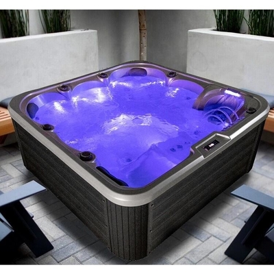 Spa de bañera de hidromasaje acrílica al aire libre Spa al aire libre con jacuzzi personalizado Spa de masaje para 6 personas bañera de hidromasaje con luz led
