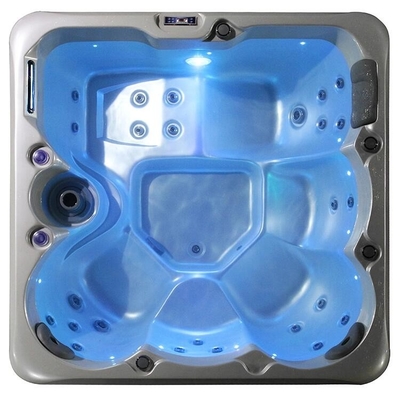 bañera de lujo para 5 personas con bañera de hidromasaje acrílica con altavoz Bluetooth