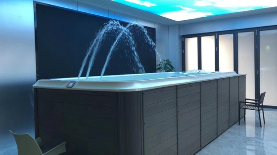 Piscina de baño al aire libre para jardín 5 metros piscina sin fin spa bañera de hidromasaje con función de masaje