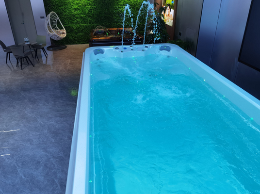 Piscina de baño al aire libre para jardín 5 metros piscina sin fin spa bañera de hidromasaje con función de masaje