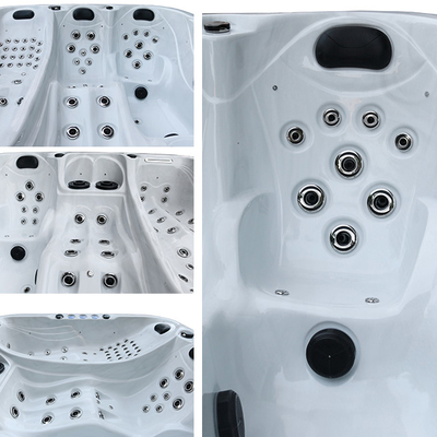 bañeras de lujo de jardín para 4 personas adultas acrílico spas bañera de hidromasaje con función de masaje para exteriores