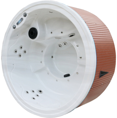 bañera de hidromasaje acrílica con 5 personas con calefacción de 3 kW y altavoces Bluetooth