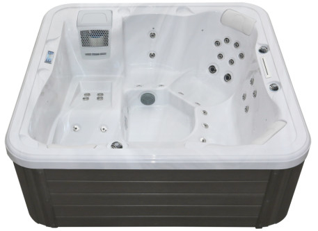 Masaje acrílico independiente bañera de calefacción bañera de baño de baño de baño en el exterior bañera de hidromasaje