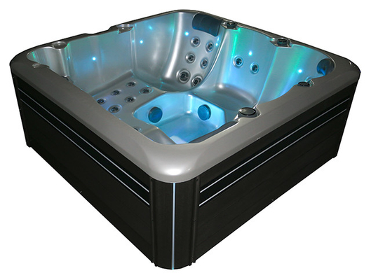 bañera de hidromasaje de jardín de diseño moderno de 5 personas con WiFi, bañera de masaje acrílico con certificación CE/ETL/SAA/ISO