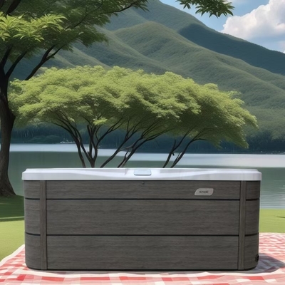 3-4 personas Jacussii Spa al aire libre bañera de hidromasaje con luces LED y energía- Diseño