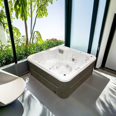 Jardín al aire libre Acrílico Hidro masaje bañera de hidromasaje piscina de spa al aire libre con zona doble