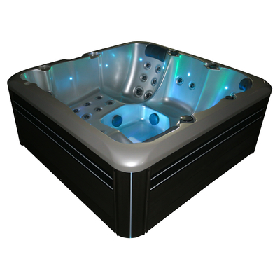 Bañera de acrílico al aire libre del masaje de Whirlpool de la tina caliente con el sistema de sonido de Bluetooth