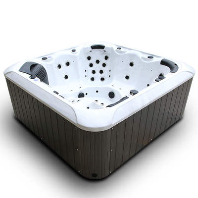 6 tinas calientes al aire libre de la bañera del balneario de Pearl White Whirlpool del hogar de los asientos