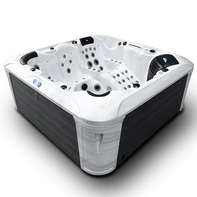 6 tinas calientes al aire libre de la bañera del balneario de Pearl White Whirlpool del hogar de los asientos