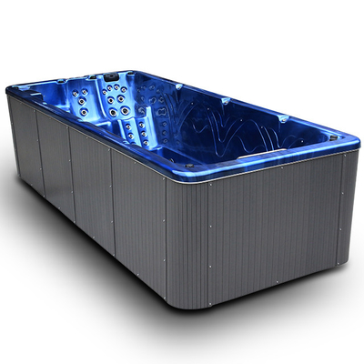 8 balnearios al aire libre de lujo de la nadada del masaje de Whirlpool de la persona de la piscina sin fin de acrílico de la nadada