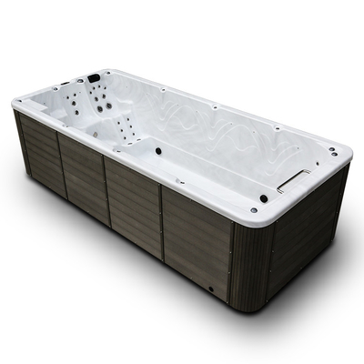 8 balnearios al aire libre de lujo de la nadada del masaje de Whirlpool de la persona de la piscina sin fin de acrílico de la nadada