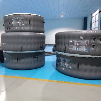 Bañera inflable al aire libre portátil del balneario de la tina caliente del masaje de 4 personas