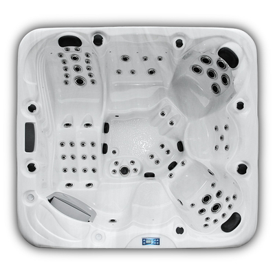 Tina caliente del balneario al aire libre de Whirlpool de 7 personas con la iluminación coloreada multi y soportes de vaso