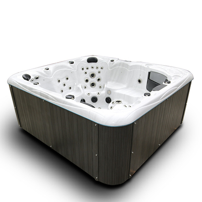 Tina caliente del balneario al aire libre de Whirlpool de 7 personas con la iluminación coloreada multi y soportes de vaso