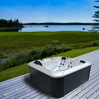 Terapia de masaje acrílico bañera de hidromasaje Spa bañera de hidromasaje para relajación al aire libre 5 personas