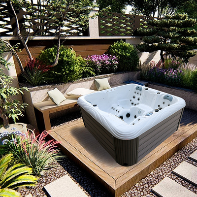 Bañera de impregnación al aire libre del balneario de 4 tinas calientes de los asientos con Bluetooth inalámbrico