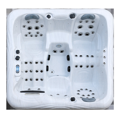 Jacuzzi al aire libre Masaje acrílico Spa bañera para 4 personas para hidroterapia relajante