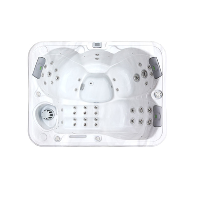 Hidroterapia con acrílico Baño caliente de masaje con hidromasaje para 4 personas para relajación al aire libre