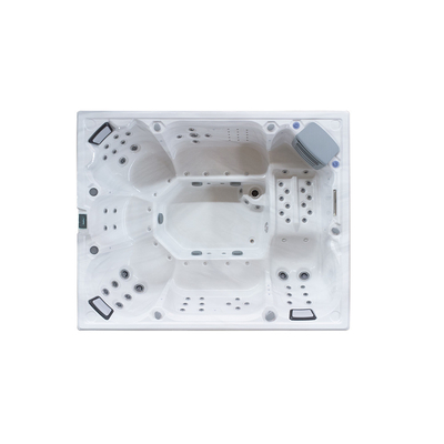 bañera de hidromasaje rectangular independiente con potente 3KW / 110 ~ 220V calefacción eléctrica para spa y masaje