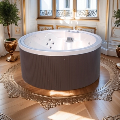 Baño portátil de acrílico de spa bañera de hidromasaje hidroterapia bañera de hidromasaje con sistema de calefacción