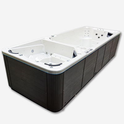 Tina caliente al aire libre de Whirlpool de 10 personas del balneario grande rectangular de lujo de la nadada